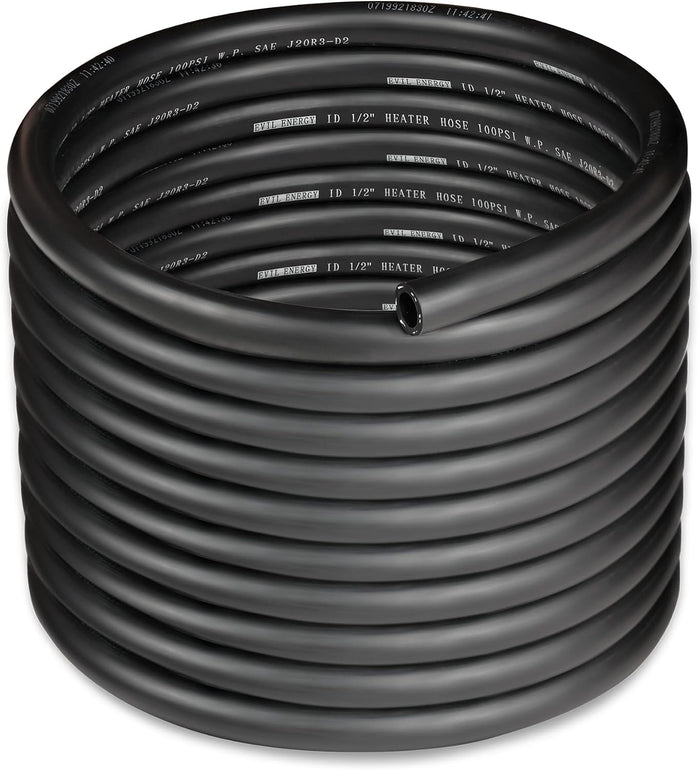EVIL ENERGY 1/2" Heater Hose Coolant Radiator Straight 100PSI SAE 20R3 25FT