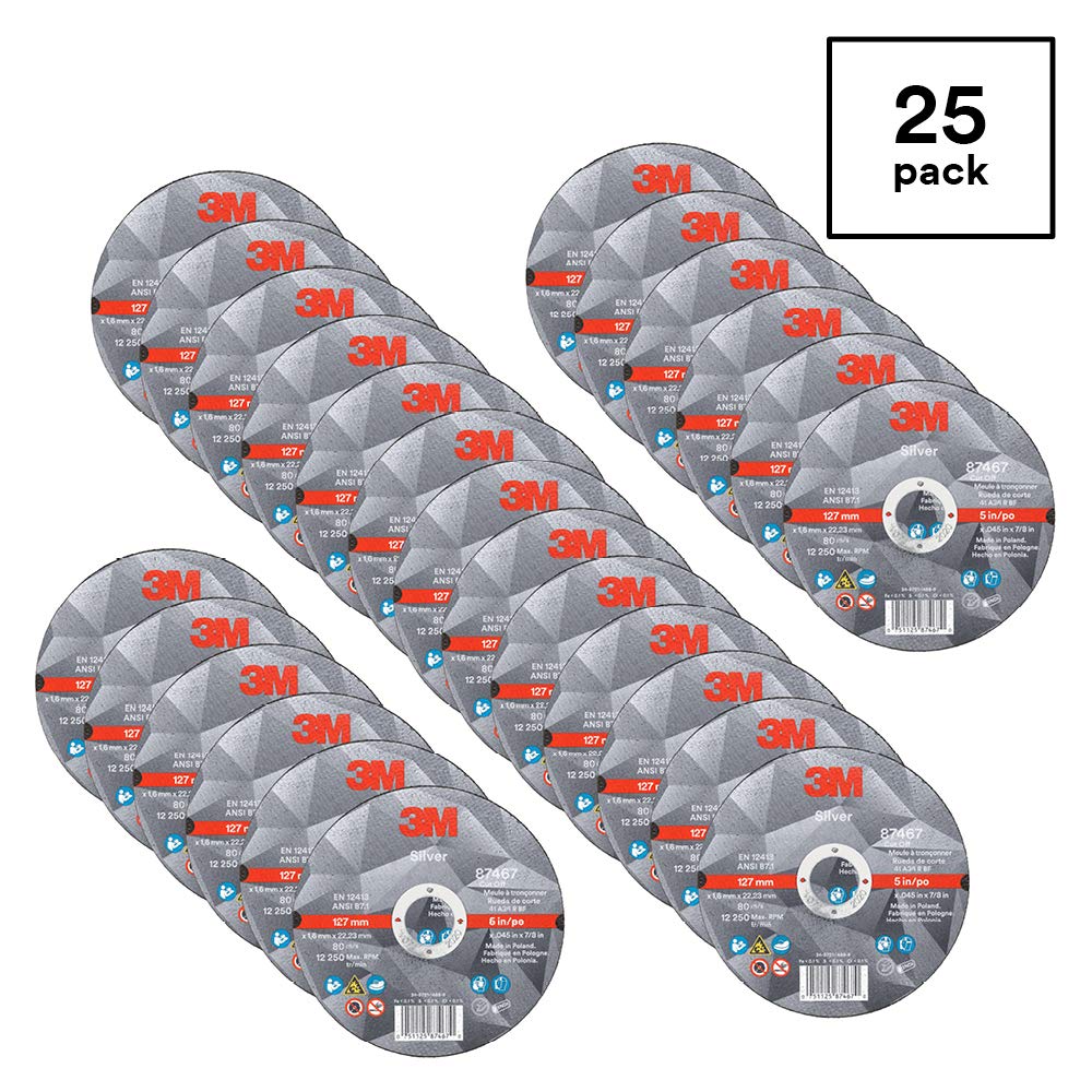 3m silver cut-off wheel, 87467, 36+, t1, 5 shown in use