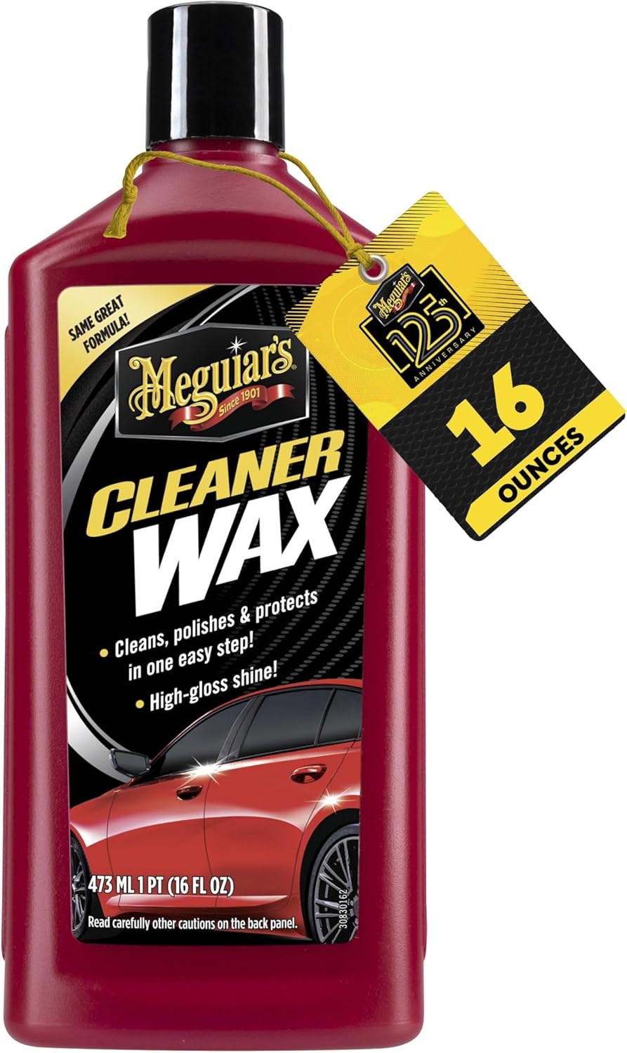 Meguiar’s Cleaner Wax, Liquid Car Wax For Diy Drivers & Detailers—Cleans, Polishes And Protects; Use On Exterior Paint And Clear Coat Surfaces On Cars, Trucks & Suvs - 16 Oz Bottle