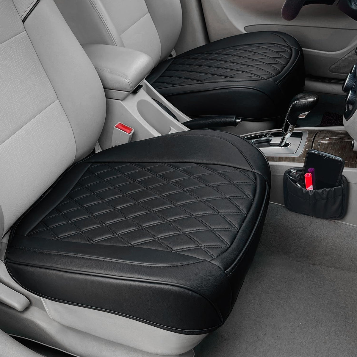 beitk 2 pack leather front car seat bottom, main product view