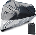 PSLER Waterproof Motorcycle Cover Outdoor for Motorbike Moped Dirt Bike | 96 x 49 x 41 Inch, with Lock-Holes, Polyester taffeta, protect from UV rays & rain, easy to store with storage bag