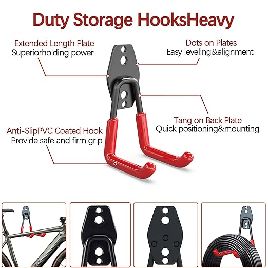 3-H Heavy Duty Garage Hooks - Image 3