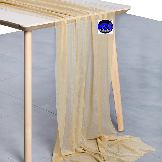 MDS Halloween Chiffon Table Runner - 5 Pack, 29 x 170 Inches, 14ft Each - She...