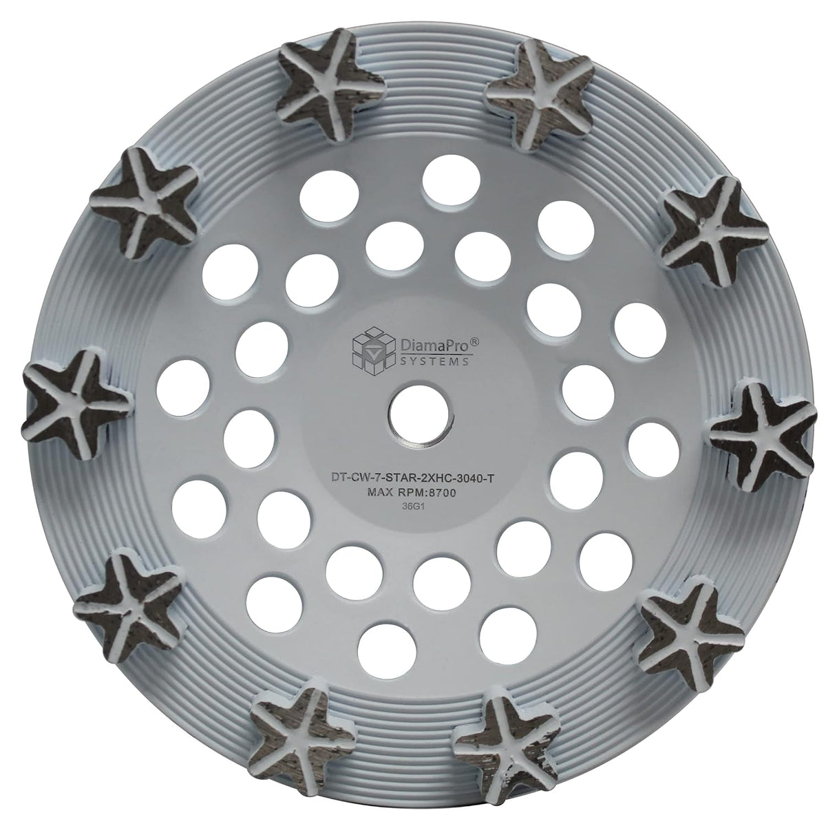 star threaded 7 inch 10 segment turbo concrete, main product view