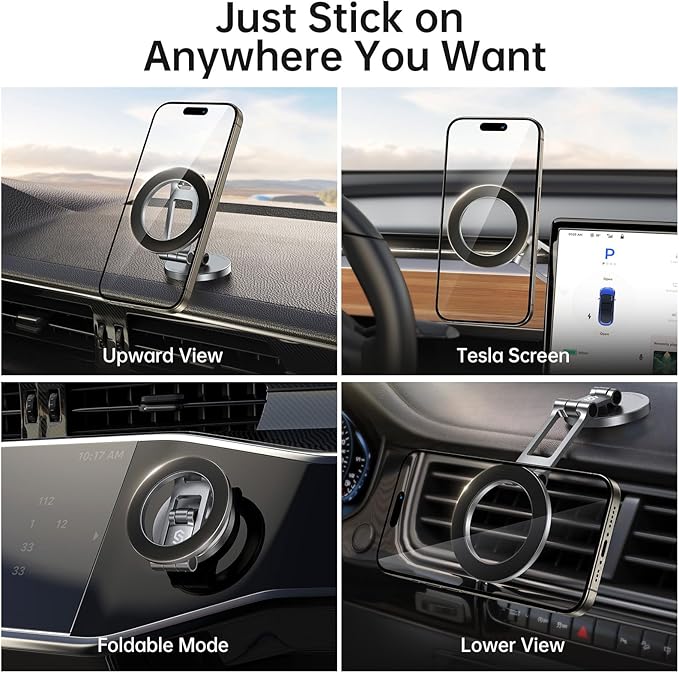 SYNCWIRE Fits MagSafe Car Mount, Magnetic Phone Holder - Image 3