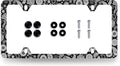 Black and White Paisley License Plate Frame Boho License Plate Holder Stainless by RNKATIH