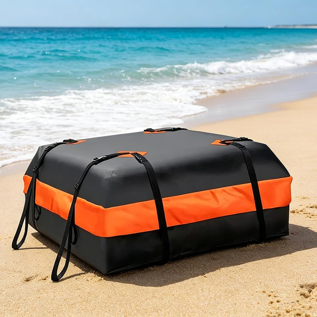 Weatherproof Car Top Travel Bag Featuring Double Layer Water Coating and Adjustable Wide Straps Snowproof Roof Bag