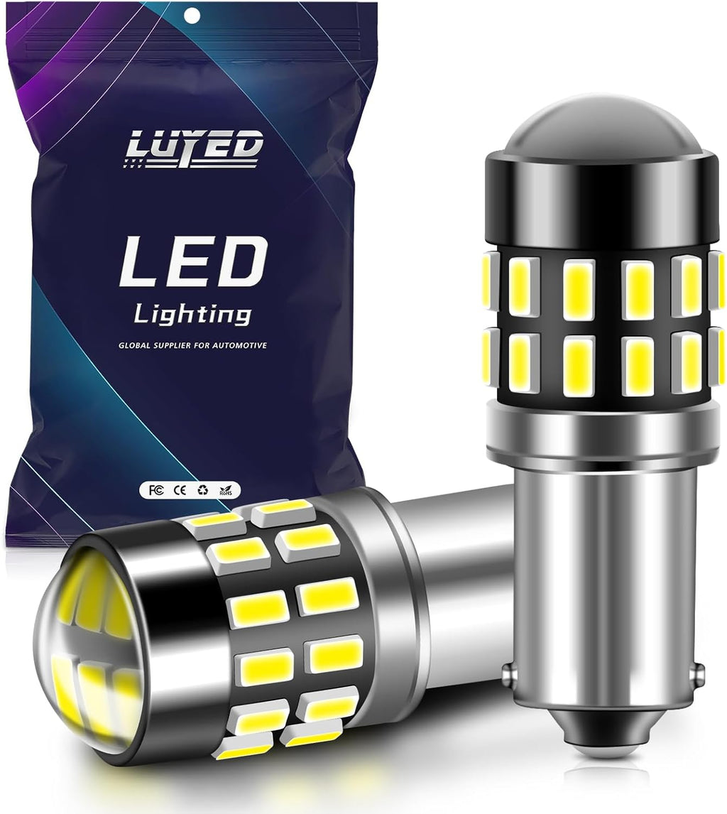 BA9S LED Bulb 720 Lumens Xenon White Super Bright BA9 BA9S 53 57 1895 64111 LED Bulbs with Projector for Dome Map Door Courtesy Glove Box Lights,Pack of 2