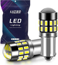 BA9S LED Bulb 720 Lumens Xenon White Super Bright BA9 BA9S 53 57 1895 64111 LED Bulbs with Projector for Dome Map Door Courtesy Glove Box Lights,Pack of 2