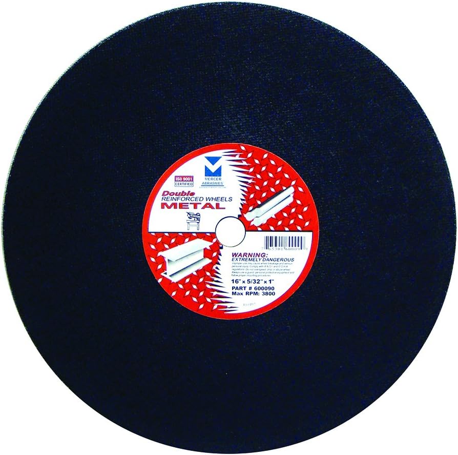 mercer industries 600090 stationary saw cut-off wheels for, main product view