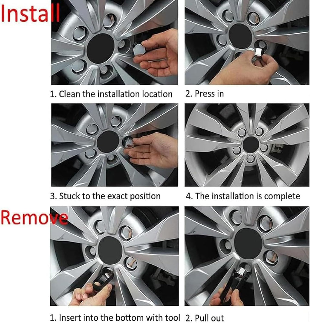 20pcs Wheel Nut Covers for Hyundai Tucson Ibrida 2022-2026, Bolt Caps Hub Screw Cover Caps Hub Screw Protectors Accessories,B/19mm-A/Blue
