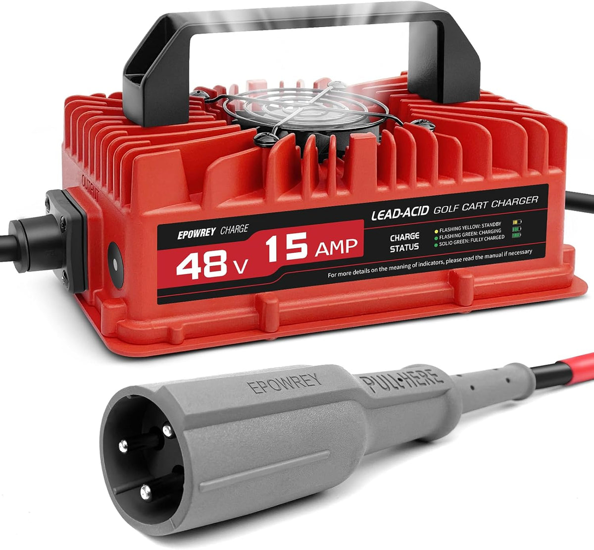 15 AMP 48 Volt Golf Carts Battery Charger
