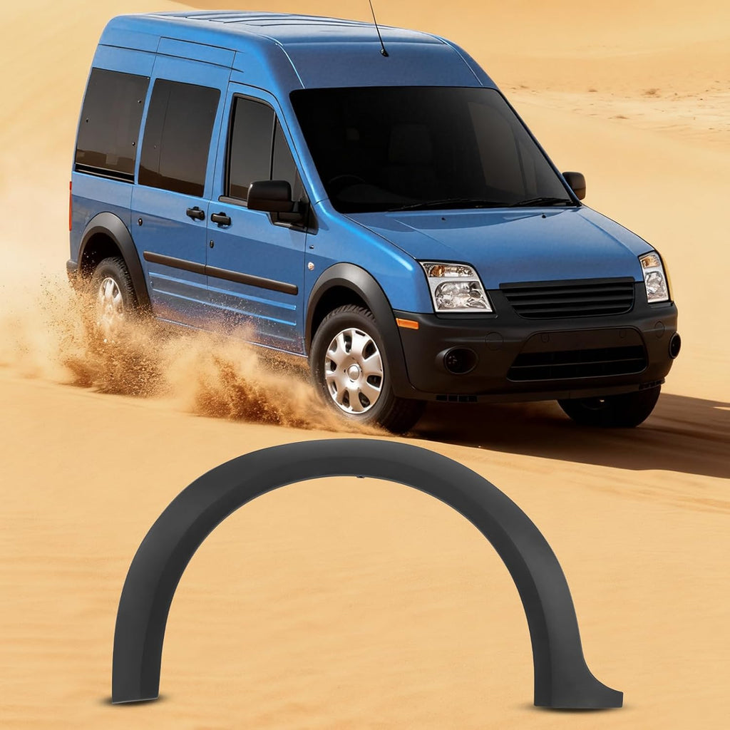 Front Right Fender Trim fit for 2010-2013 Ford Transit Connect XL XLT Electric, Passenger Side Wheel Arch Molding, 7T1Z58278L00AA Direct Replacement, Black