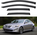 Window Visors Rain Guards for 2009-2014 Hyundai Genesis Sedan, Out-Channel