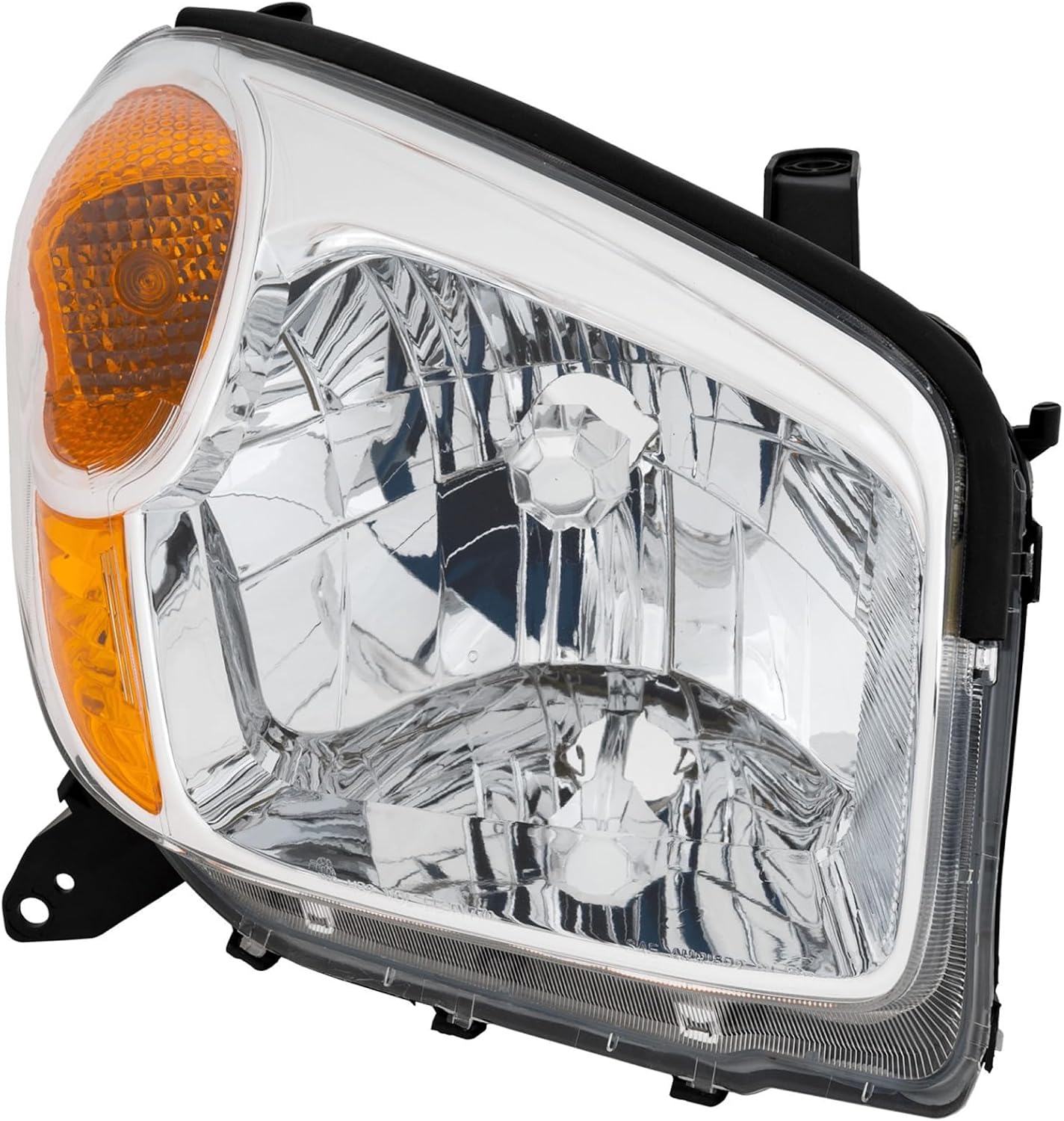 OE Style Headlights Assembly Set For 2004 2005 Toyota RAV4 Base L Sport SUV Replacement Halogen Bumper Headlamps Driver and Passenger Side Chrome Housing Clear Lens TO2518103 TO2519103(LH&RH)