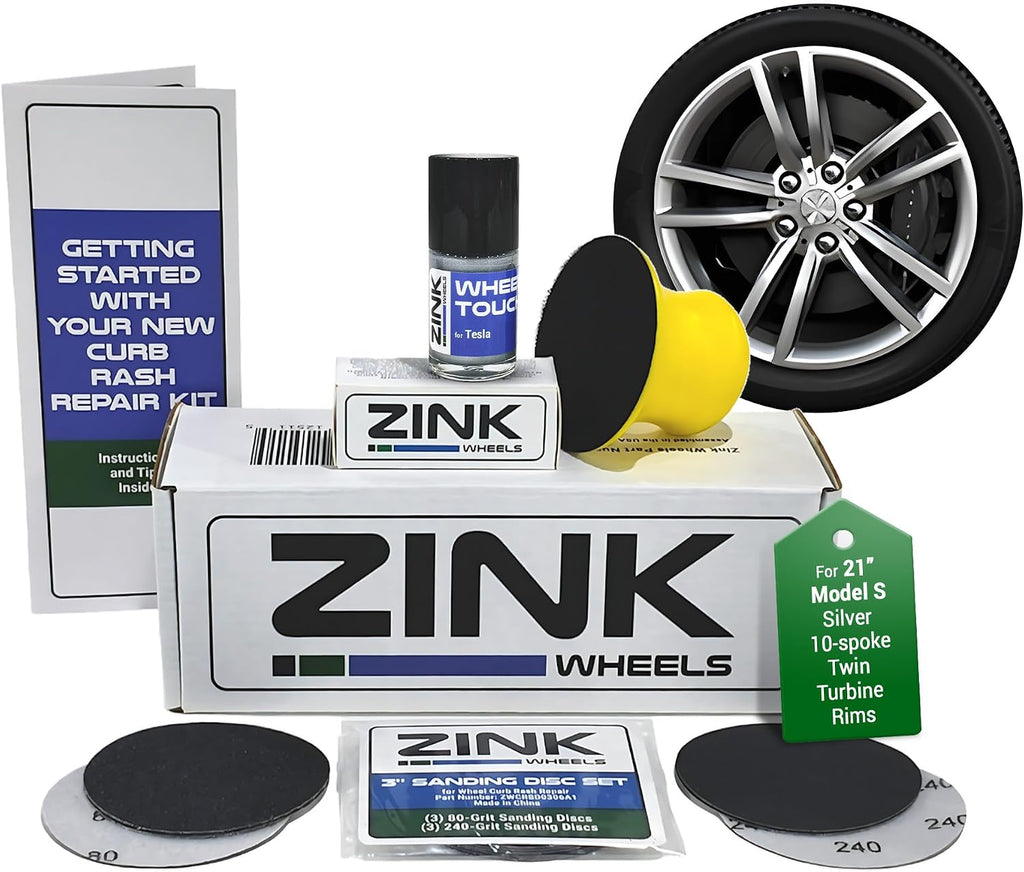 Premium Tesla Wheel Curb Rash Repair Kit
