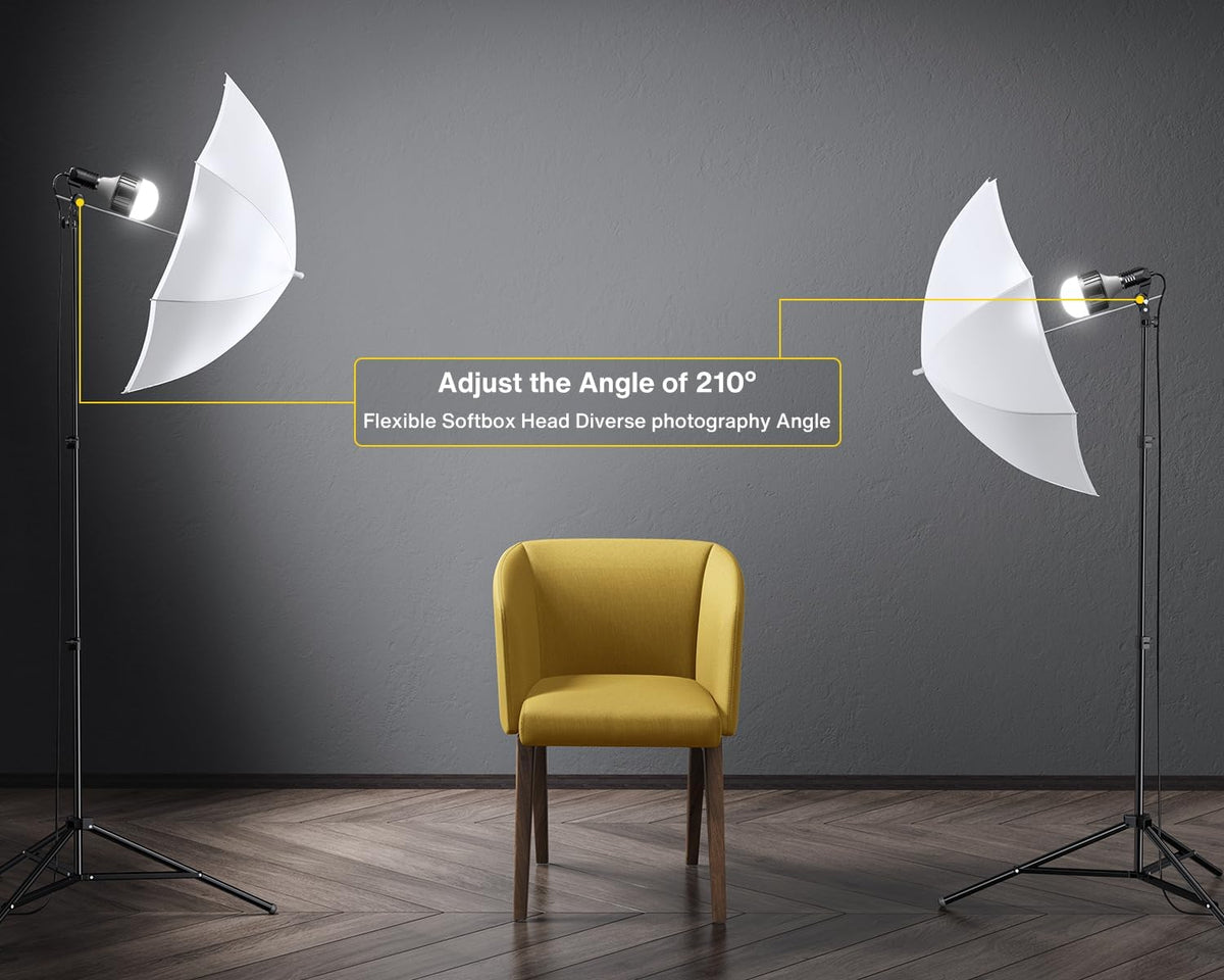 raleno photography lighting kit, 8.5x10ft backdrop stands with, side view