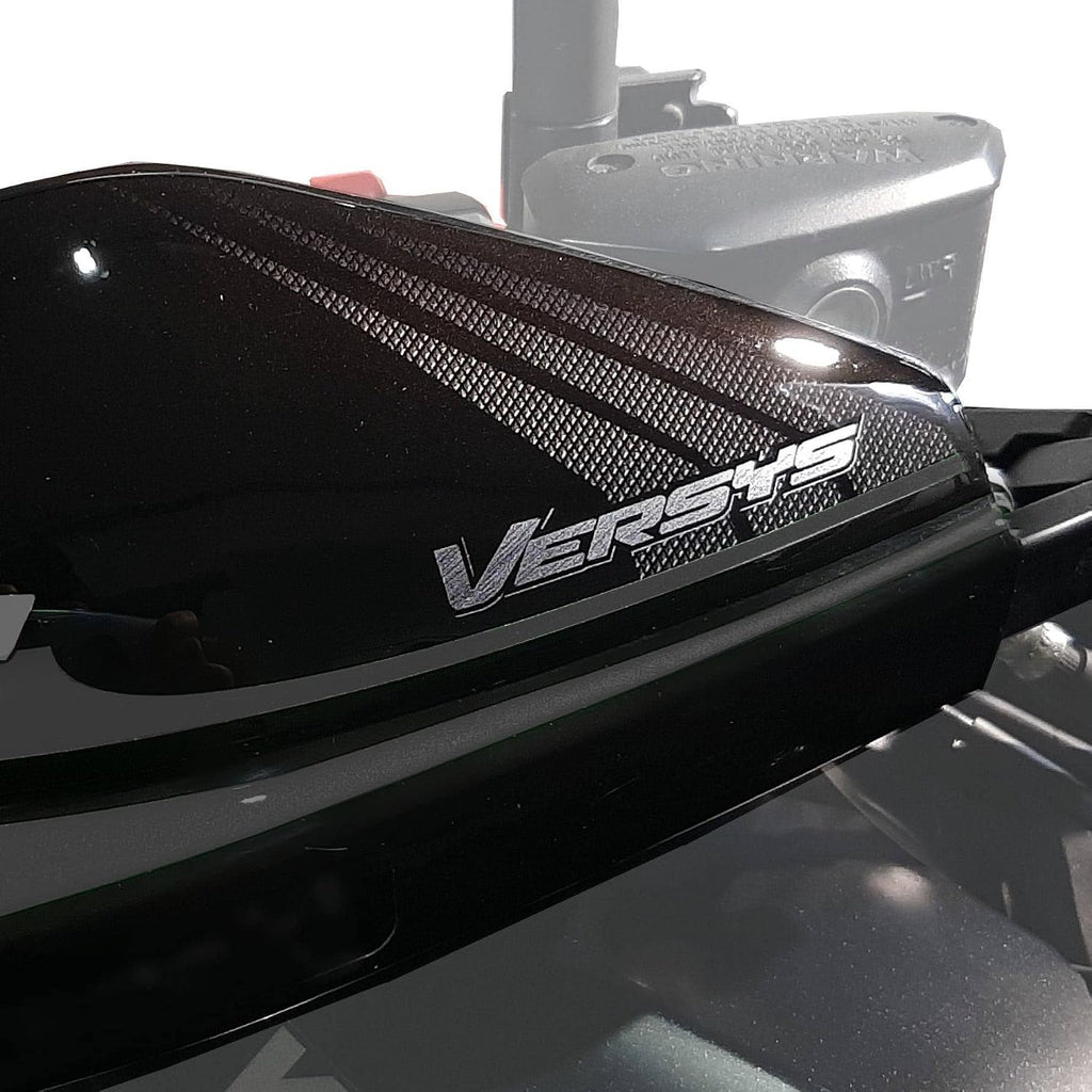 Resin Bike Motorcycle 3D Stickers Compatible with Kawasaki Versys 650 2017-2020. Handguards Protection from Bumps and Scratches. Pair of Resin Stickers - Made in Italy
