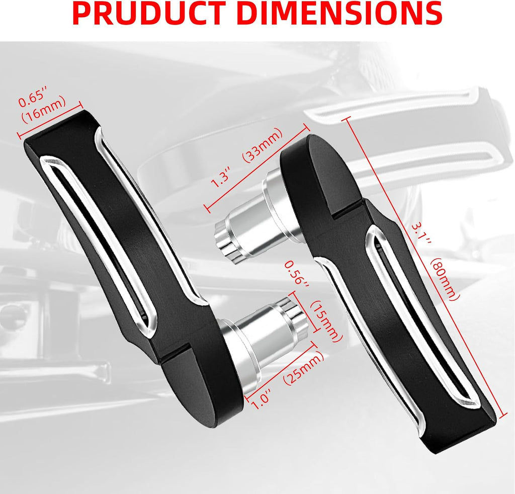 Amazicha Black Saddlebag Lid Lifters Saddle Bag Latch Kit fit for Harley Davidson Touring Street Glide, Road King, Road Glide, Electra Glide, Ultra Limited, FLHR FLHT FLHX FLHTK 2014-2024