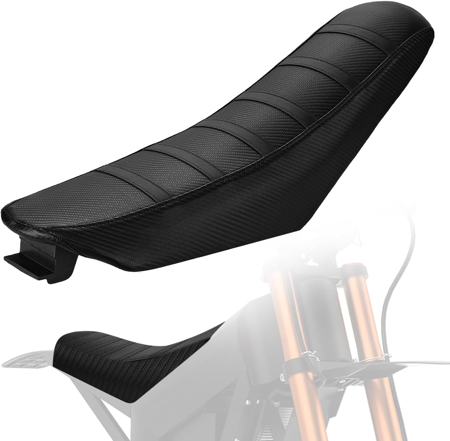 Non-Slip Seat Cover Compatible Fit for Tuttio Tutti Tutto Soleil 01, Electric Dirt Bike Soft Seat Cover Black