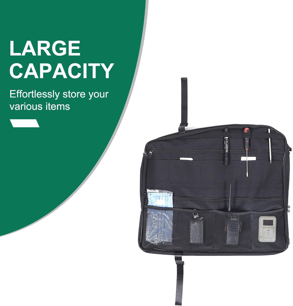 Car Sunroof Organizer Bag Compatible with 2024 2025 2026 Hummer EV Hardtop Roof Panel Storage Bag Waterproof Foldable Multi-Function Car Rooftop Carrier Storage Bags (Rear Top Roof Glass-Left)