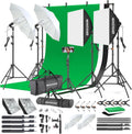 photography softboxes kit with 6.6x10ft backdrop stands, main product view