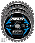 CRALY 5-3/8 Inch 30 Teeth Steel and Ferrous Metal Cutting Circular Saw Blade by CRALY