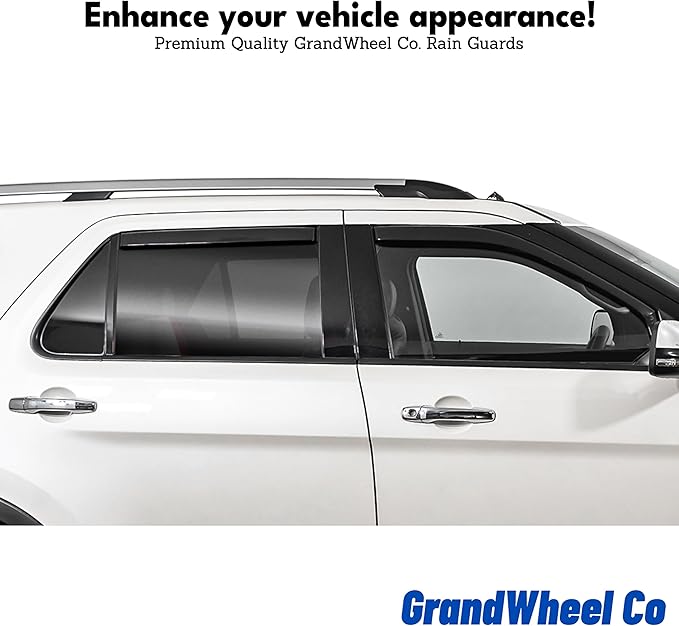 Window Deflectors Smoke Tinted in-Channel Side Window Vent Visor Deflectors - Image 4