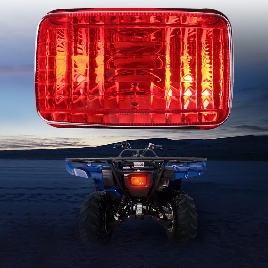 Taillight Housing Tail light Lens Cover Compatible with Yamaha Big Bear 400 / Grizzly 660 350 / Kodiak 400 / Rhino 660 700,Plastic Rear Light Lens Replace 5KM-84710-01-00,5KM-8472C-10-00(Red)