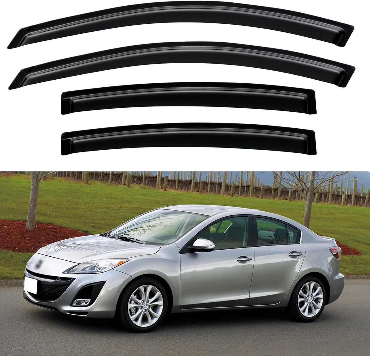Window Visors Rain Guards Shield