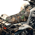 Camo Hunting Forest ATV Seat Cover Four Wheeler Accessories Breathable Padded Protector ATV Back Seat Powersports Cushion Covers Universal Waterproof Elastic