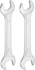 HARFINGTON 2pcs Double Open End Wrench 17mm x 19mm Metric 15 Degree Offset by HARFINGTON