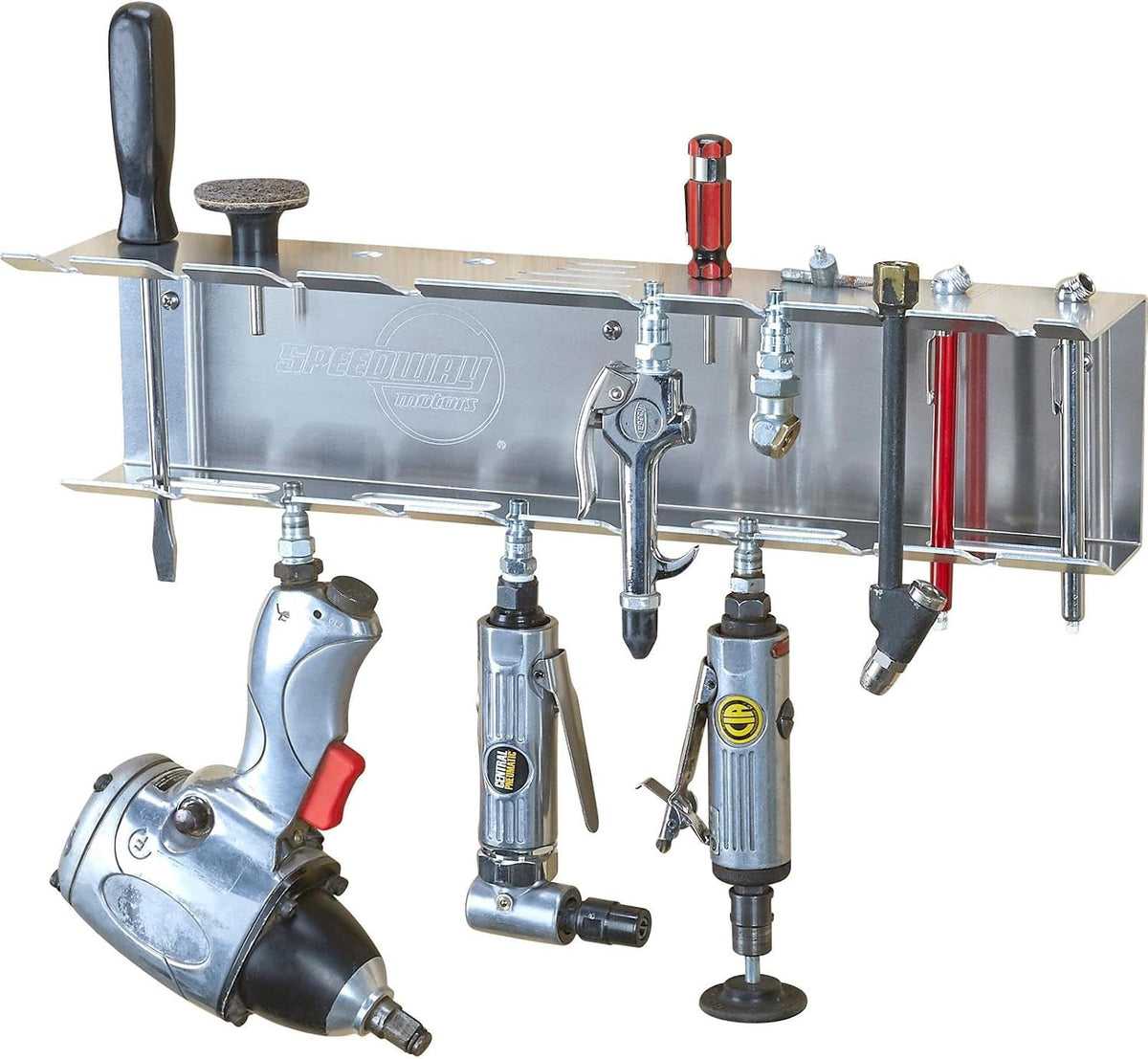 18" wall mount pneumatic tool storage organizer, air, main product view