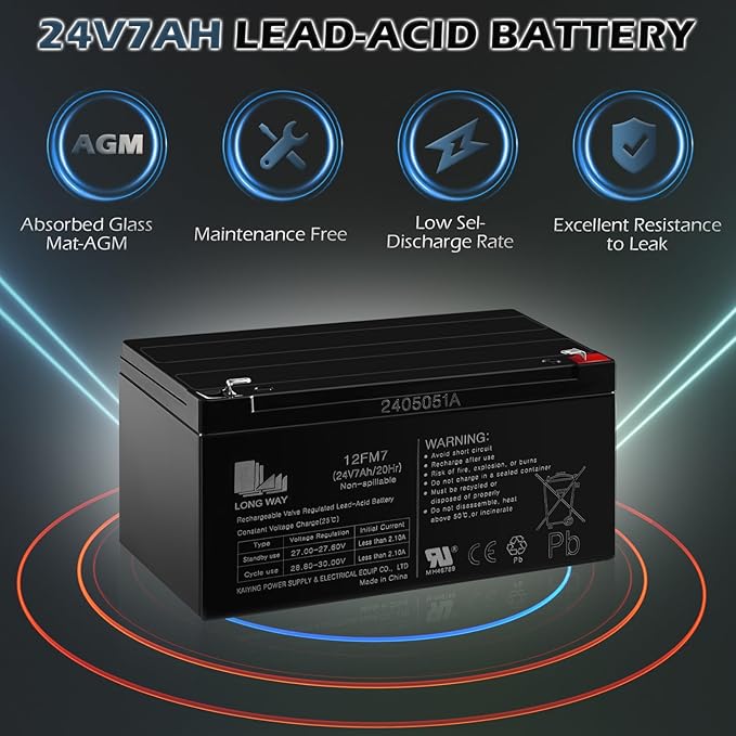 OTTARO 24V 7AH Battery for 24 Volt Ride on Cars Toys - Image 4