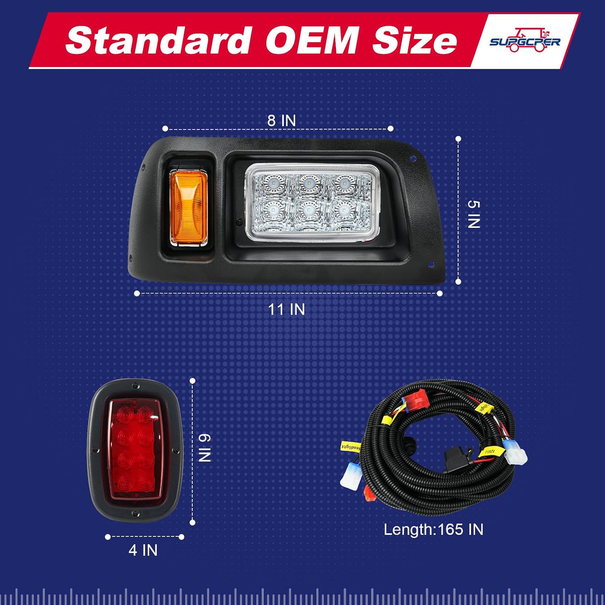 golf cart led light kit for club car on a desk or shelf