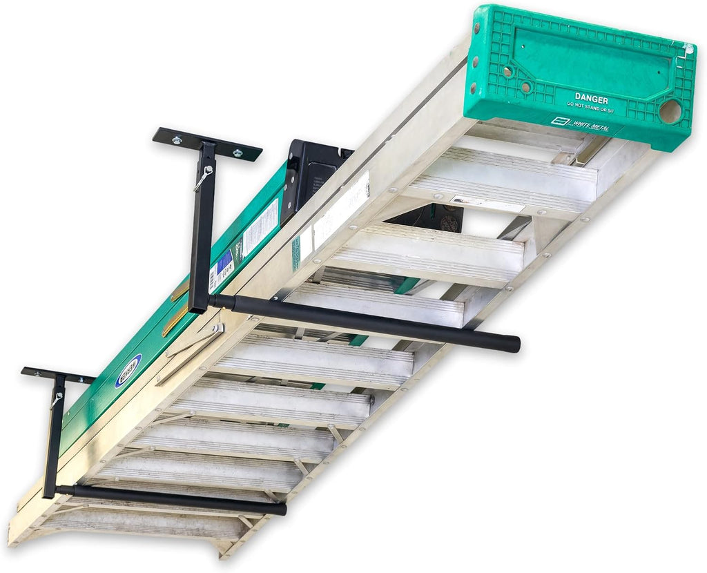 storeyourboard adjustable overhead ladder rack – garage organizer, main product view