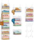 7 tier hanging closet organizer and storage, foldable, main product view