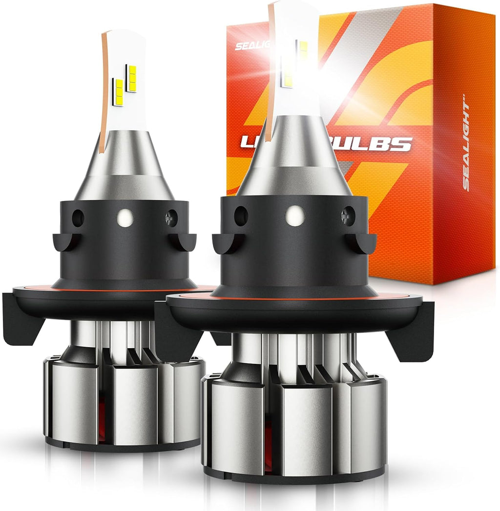 SEALIGHT H13 LED Bulbs, 36000LM Super Bright 9008 Driving Lights, 6000K Daylight