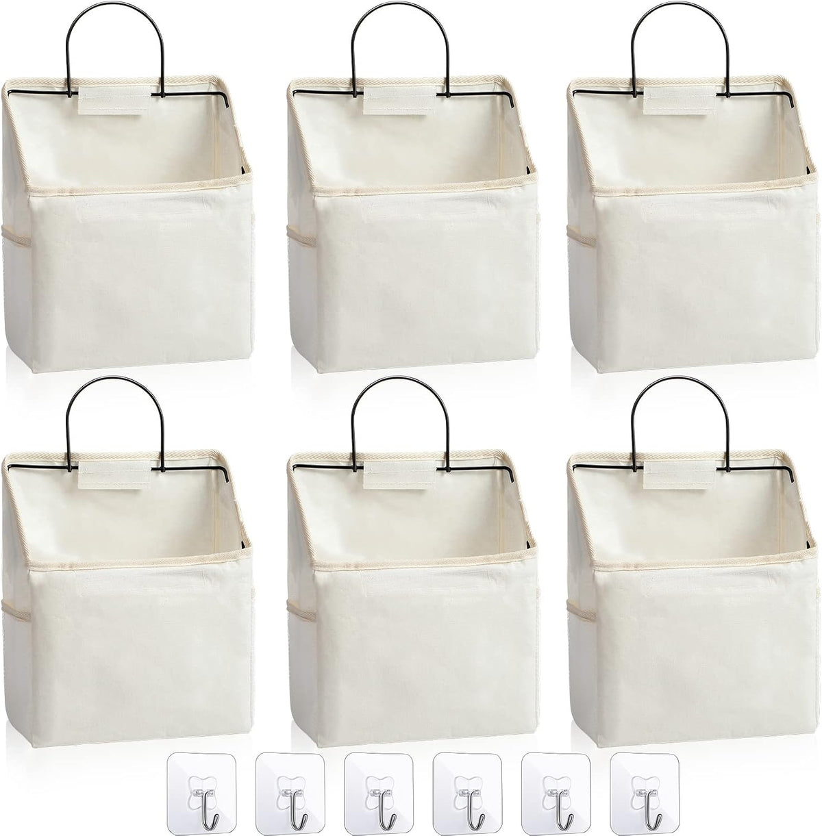 chumia 6 pack wall hanging storage basket closet, main product view