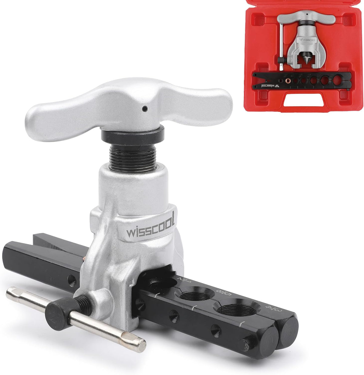 wisscool hvac mini split flaring tool kit, 3/16"-3/4", main product view