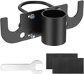 Aluminum Trailer Safety Chain Holder & 7-Way Plug Holder, Heavy Duty Anti-Rust Enclosed Tongue Jack Organizer Fits 2" & 2-1/4" Tubes, RV Towing Utility Camper Accessories for Chains & Wire Harness (B)