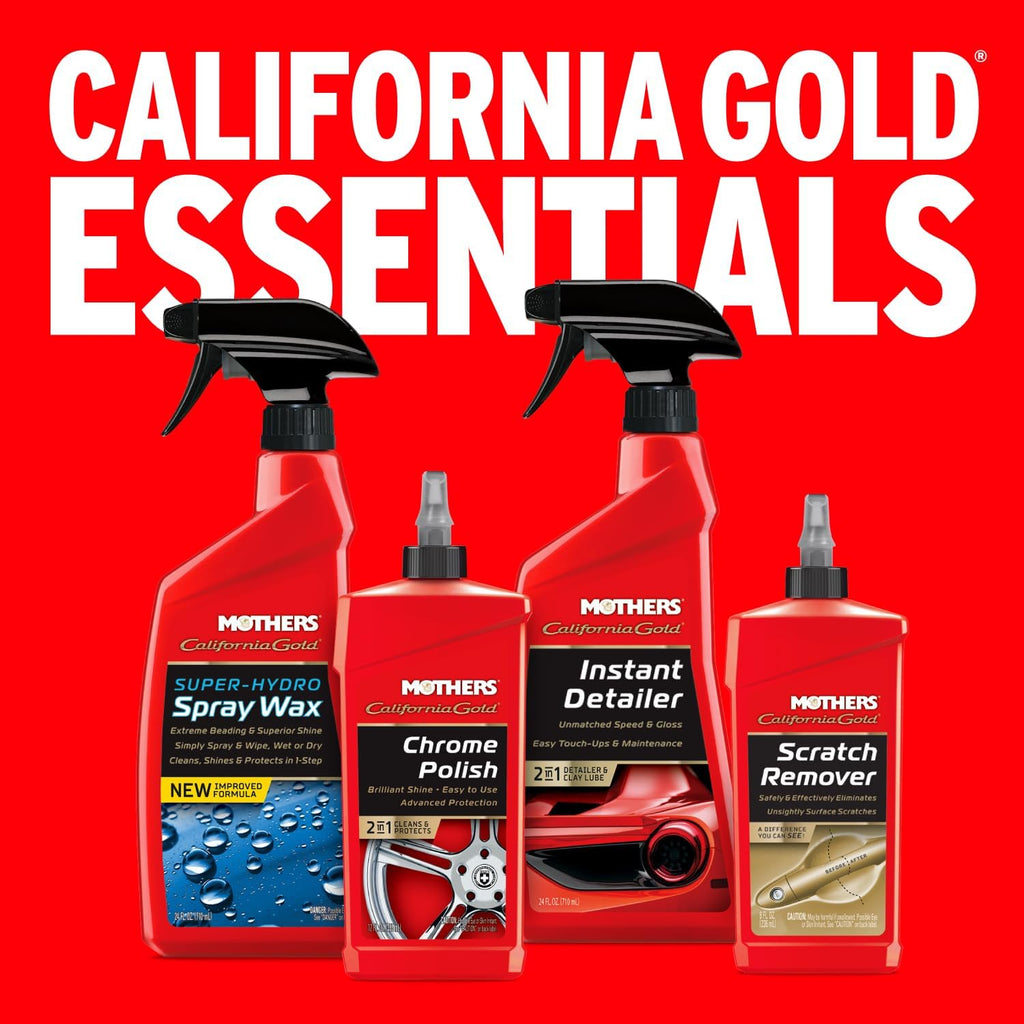Mothers California Gold Chrome Polish, 12 oz. — Cleans & Brightens Chrome Bumpers, Wheels, Trim & Accessories, Protects Against Fingerprints, Rust & Corrosion, Safe on Glass & Mirrors (05212)