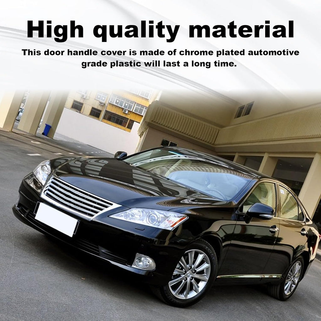 Chrome Door Handle Cover Cap Compatible with Lexus ES350 2007-2012 LS600hl 2008-2016, LS460 2007-2017 Front Driver Side Door Handle Key Cover Cap Replacement 69218-33010