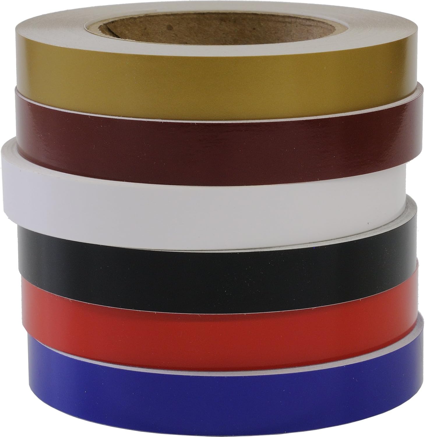 Solid Stripe for Auto Truck Boat - 3mil Vinyl - 1/2" x 50' - Black
