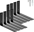 elsker&home shelf brackets 10 inch 8 pack heavy, main product view