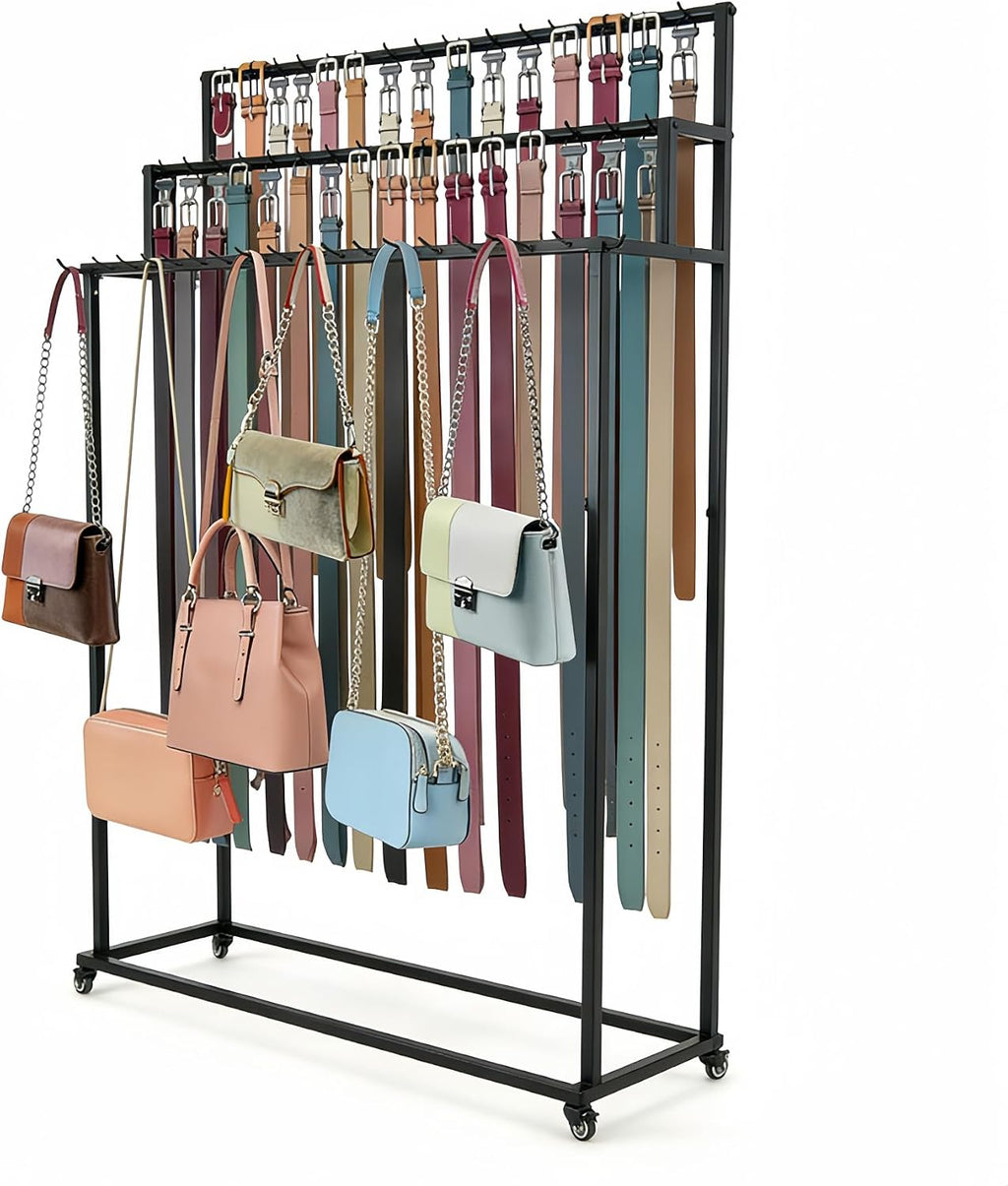 belt rack,belt display organizer,retail rack for belts ties, main product view