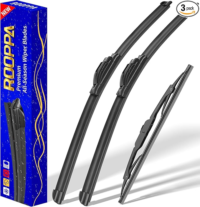 3 wipers Replacement for 2018-2023 Chevy Chevrolet Traverse, Windshield Wiper by ROOPPA
