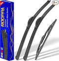 3 wipers Replacement for 2018-2023 Chevy Chevrolet Traverse, Windshield Wiper by ROOPPA