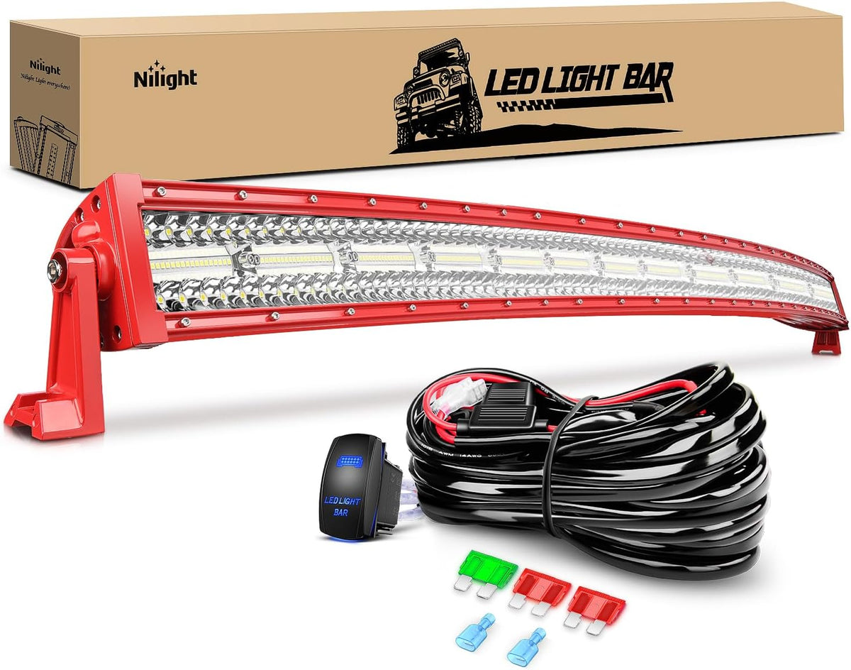 nilight led light bar 50 inch triple row, main product view