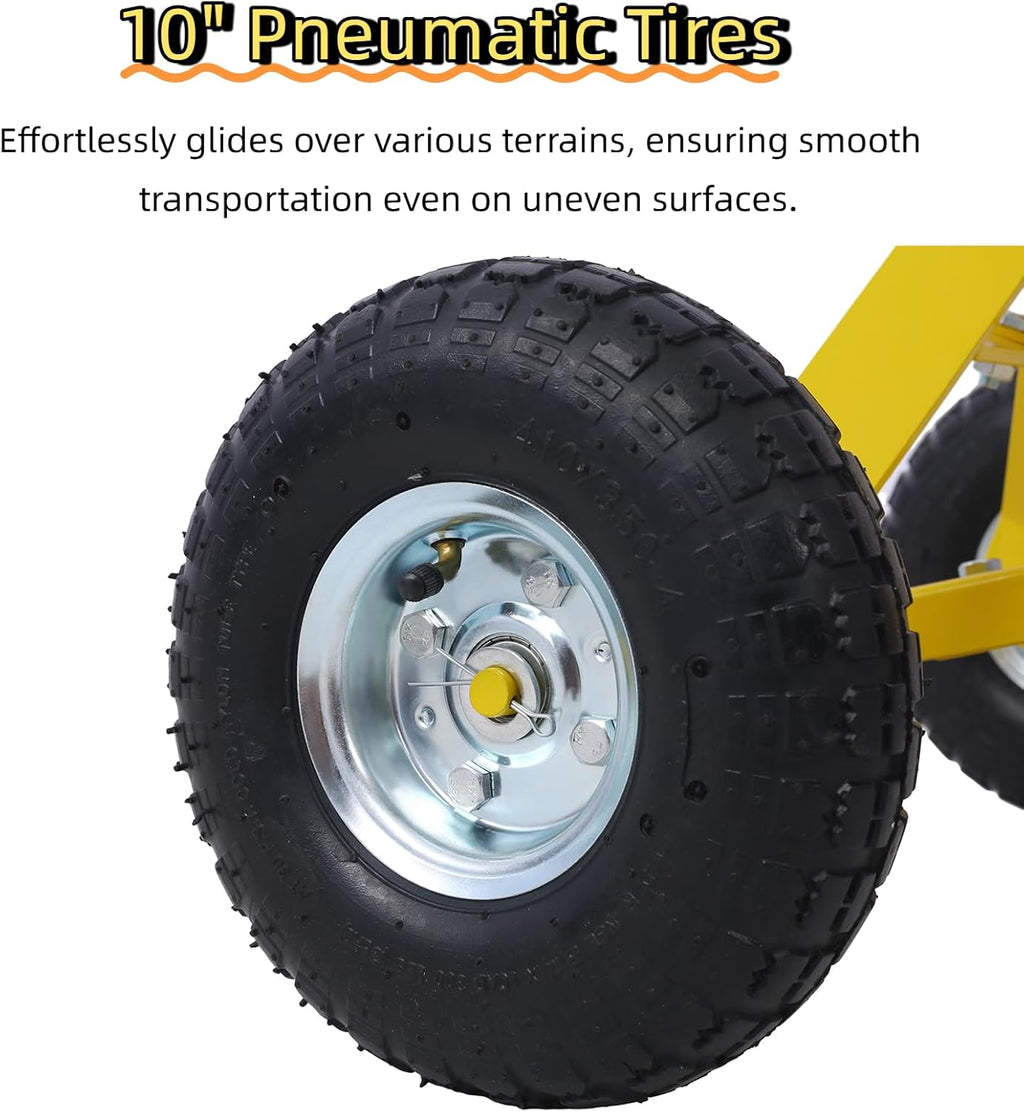 Trailer Dolly with 600 lb Capacity, 10" Pneumatic Tires & 1-7/8" Hitch